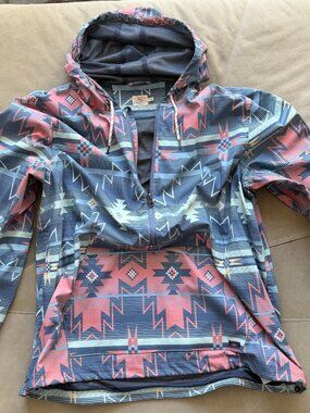 RARE Faherty x Doug Good Feather Fully Lined Hooded Windbreaker Size XL
